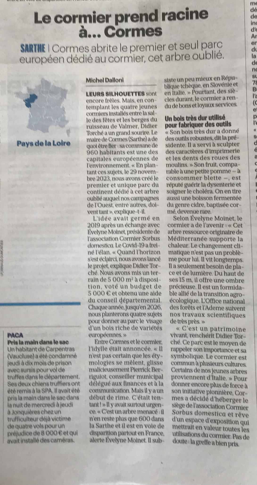 Article le parisien 06/01/2024