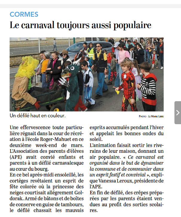 Carnaval à Cormes