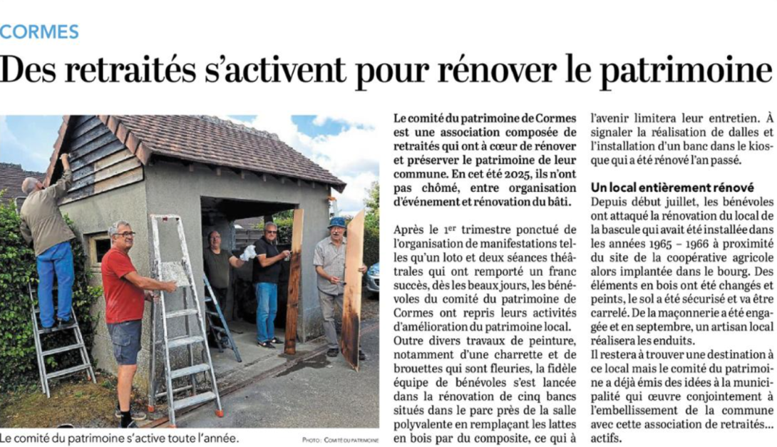 Comité du Patrimoine de Cormes